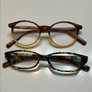 Stylish Brown and Multicolor Eyebobs Glasses Set